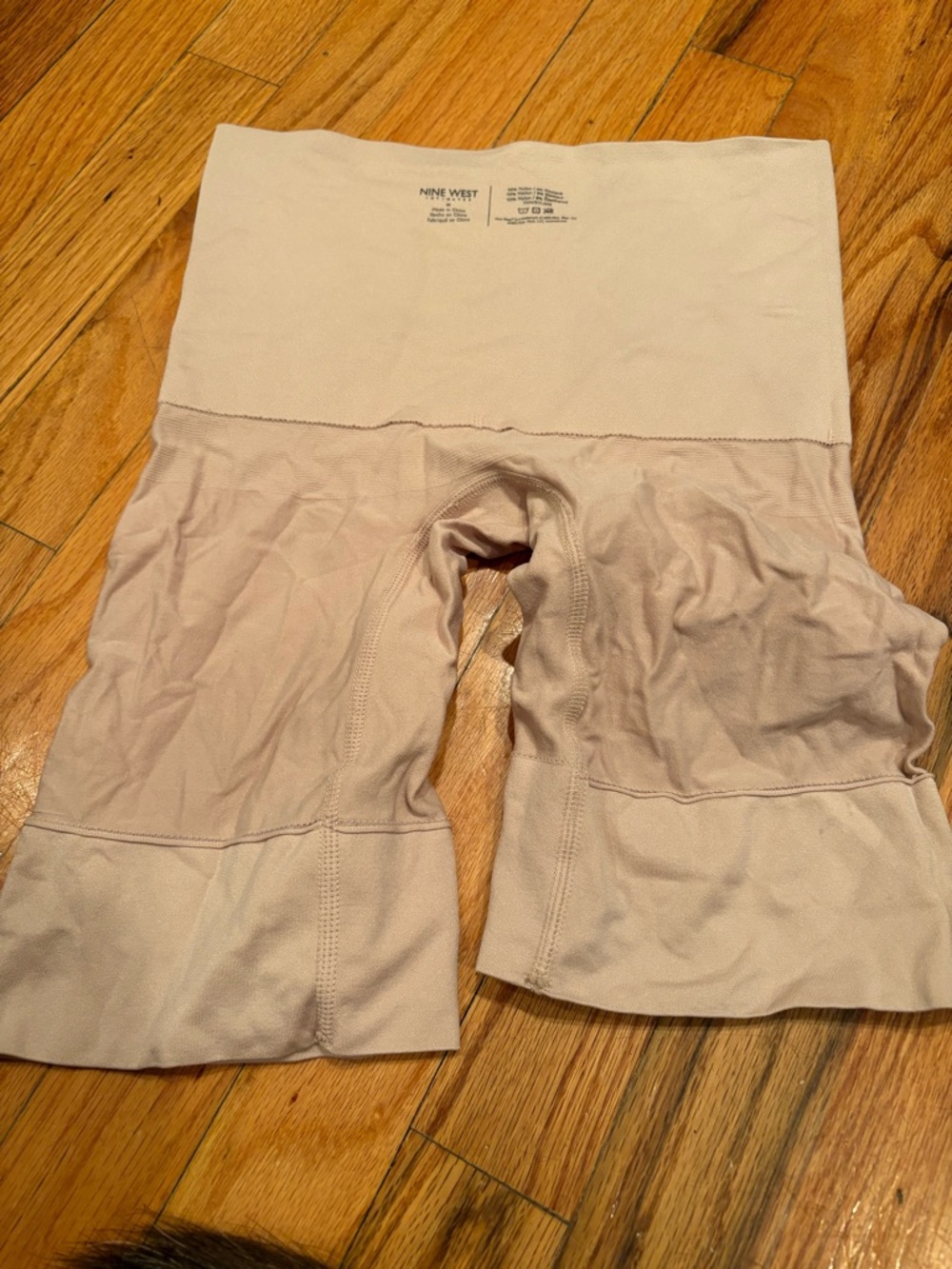 Nine West High-Waist Shapewear Shorts in Nude